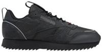 UK size 6 - reebok CLASSIC ripple trainers triple dark grey black
