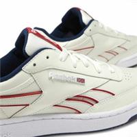 UK size 7.5 reebok CLASSIC club revenge comfy trainers leather cream white sole