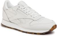 UK size 7.5 - reebok CLASSIC LEATHER trainers cream gum sole