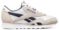 UK size 4.5 - reebok classic nylon walking trainers white grey navy