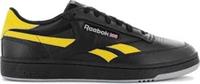 UK size 4.5 - reebok CLASSIC revenge LEATHER trainers stitch sole black yellow