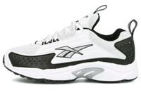 UK size 4.5 - reebok CLASSIC dmx comfy trainers white black rare design