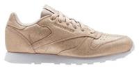 UK size 5 - reebok CLASSIC trainers rose glitter gold beige white rare design