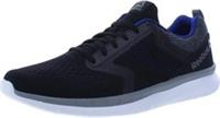 UK size 9.5 - reebok prime run walking running comfy trainers black grey blue