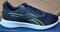 UK size 9.5 - reebok lightweight running walking comfy trainers black neon green