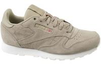 UK size 4.5 - reebok CLASSIC comfy walking suede trainers light chalk