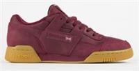 UK size 5 - reebok CLASSIC workout plus suede trainers burgundy gum sole
