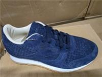 UK size 3 -reebok CLASSIC woven design waling trainers gum sole navy RARE design