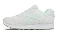 UK size 3.5 - reebok classic rapide walking trainers cloud white mint green