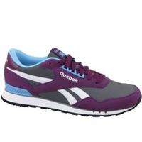 UK size 3.5 - reebok classic royal sprint trainers grey plum white blue