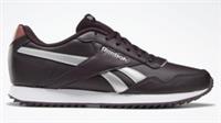 UK size 3.5 - reebok CLASSIC glide ripple leather trainers dark maroon