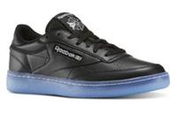 UK size 6.5 - reebok CLASSIC club trainers black ice sole rare design