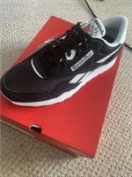 Reebok Classic Nylon 89 Low Top Lace Up Trainers Black/White UK 10 With Tags