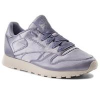 UK size 4.5 - reebok CLASSIC trainers satin fabric lilac purple RARE design