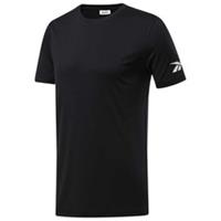 REEBOK WORKOUT READY COMMERCIAL WICKING T-SHIRT WOMENS SMALL BLACK &pound;25 RRP BNWT - S Regular