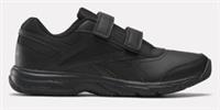 UK size 11.5 - reebok WORK CUSHION slip and oil resistant strap trainers black
