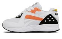 UK size 6.5 - reebok CLASSIC pyro walking trainers white black peach rare design