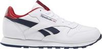 UK size 4.5 - reebok CLASSIC LEATHER trainers white navy red