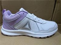 UK size 3.5 - reebok CLASSIC almotio trainers white lilac silver logo
