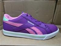 UK size 3.5 - reebok CLASSIC royal comp trainers purple pink green