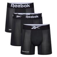 Reebok Linden 3 Pack Long Sports Trunks Black