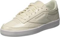 UK size 4.5 - reebok CLASSIC club trainers patent light cream white sole