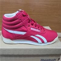 UK size 6 - reebok classic freestyle hi VINTAGE Look Nylon trainers fitness Red