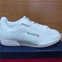 UK size 4.5 - reebok classic npc LEATHER trainers Cream Green