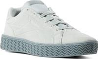 UK size 4 - reebok CLASSIC royal suede trainers pale teal zigzag design sole