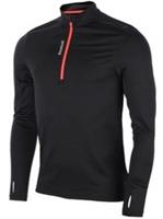 Reebok Mens Running Training Track Jacket, Quarter Zip, Black, Size UK XL BNWT - XL Regular