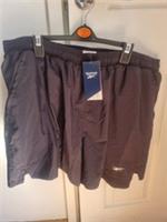 Reebok 2-in-1 Mens Running Gym Training Shorts Black 2XL