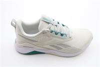 Reebok Women's NanoFlex TR 2 Trainers Size 6 Grey/Teal/White Lace Up New