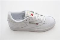 Reebok Women's Club C 85 Tennis Trainers Size 6 White Coated Leather Lace Up New