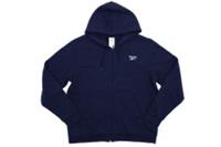 Reebok Identity SL Men's Hoody Size XL Navy Blue Zip Hood Pockets New - XL Regular