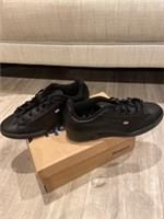 Reebok Classic School Black Leather Sneakers NPC II Trainers (6839) Size UK 4.5
