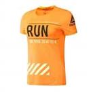 Reebok Womens Running Tee Neon Orange L