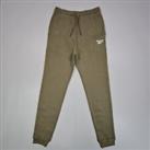 Reebok Mens Sweatpants Green XS Tapered Cotton Fleece Cuffed Jogging Pants - XS Regular