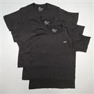 Reebok Mens Pack Of 3 T shirt Small Black Cotton Blend Crew Tee - S Regular