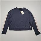 Reebok Womens Sweatshirt Blue XL Long Sleeves Logo Top Relaxed Heritage Jumper - XL Regular
