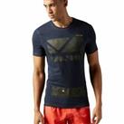 REEBOK PERFORMANCE CROSSFIT PERFORMANCE BLEND GRAPHIC TEE - S FITTED