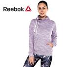Reebok Women's El Marble Cowl Neck Sweater Graphic Crossfit Free Tracked Post - XS (4-6) Regular