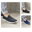 Mens Slip On Memory Foam Casual Walking Running Gym Sports Mesh Trainers Shoes