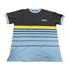 Reebok Mens Athletic Striped T-Shirt 32 - Blue - Medium