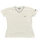 Reebok Womens Classic Lined Collar T-Shirt - White - UK Size 12