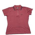 Reebok Womens Retro 90s Polo T-Shirt 3 - Burgundy - UK Size 12