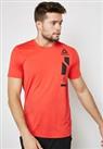 Reebok Wor Activchill Graphic T-Shirt Size XS S L Red Training Nylon RRP £25 - XS Regular