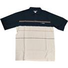 Reebok Mens Clearance Contrast Striped Polo Shirt - Medium