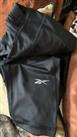 RRP£45 reebok leggings sport black xxl size 16 stretchy zip on a back