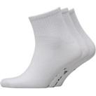 Reebok Men youths Unisex Quarter White Cotton Sports Socks UK 6.5-10 & 3.5-7 - UK 6,5-10 EUR 40-