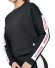 Reebok Ladies Linear Logo Crew Neck Sweatshirt Navy Size S #REF46
